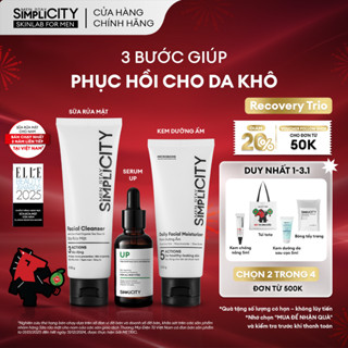 Bộ sản phẩm chăm sóc phục hồi da cho nam Men Stay Simplicity Recovery Trio 