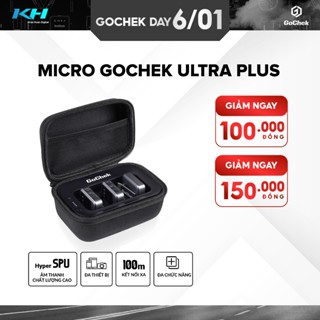  Mic Thu Âm Không Dây Gochek Ultra Plus – Thiết Bị Chuyên Nghiệp Đa Thiết Bị Đa Chức Năng 