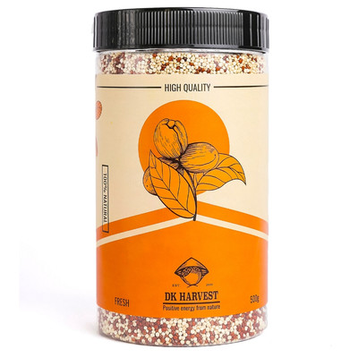 500g - Hạt Diêm Mạch 3 Màu DK Harvest 500g - Nhập Khẩu Peru | Giàu Protein Hoàn Chỉnh, Chất Xơ, Tốt Cho Hệ Tiêu Hóa