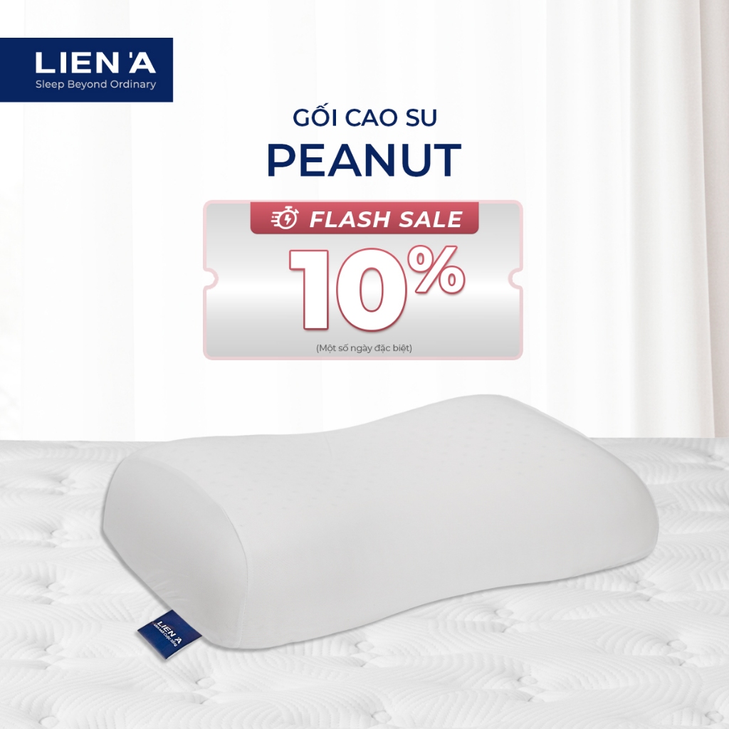 Gối Peanut cho bé trên 3 tuổi size 24x32x7cm