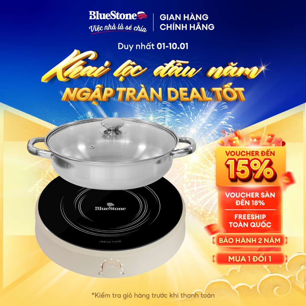 Bếp Từ Đơn BlueStone ICB-6603 | 2000W – Nấu Nhanh, Không Khói | Mặt Kính Chịu Lực – Điều Khiển Cảm Ứ
