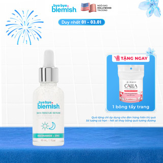  Serum Niacinamide 9,9% Kẽm Ferment Hỗ Trợ Kiềm Dầu Thu Nhỏ Lỗ Chân Lông Thích Hợp Cho Da Dầu Mụn Bye Bye Blemish 30ml 