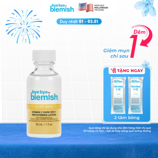  Chấm Thâm Mụn Vitamin C Giảm Thâm Mụn Nhanh Bye Bye Blemish Vitamin C Dark Spot Brightening Lotion 30ml 