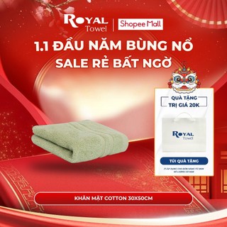  Khăn Mặt Royal Towel 30x50cm 100% Cotton Mềm Mại Thấm Hút Kháng Khuẩn 