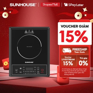  Bếp từ đơn Sunhouse SHD6154 - Công suất 2000W - 8 chế độ nấu - 10 mức nhiệt - Chế độ hẹn giờ - Bảo hành 12 tháng 