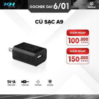  Củ Sạc GoChek A9 5V-1A - Thiết Kế Nhỏ Gọn Hỗ Trợ Nhiều Thiết Bị-LKDC11 