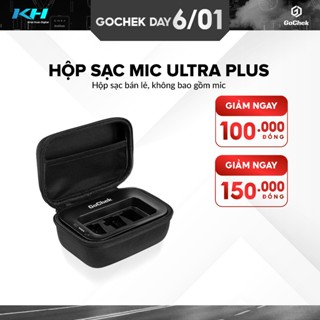  Hộp Sạc Mic GoChek Ultra Plus – Pin 3000mAh 3 Chân Type-C Đèn Báo Pin 