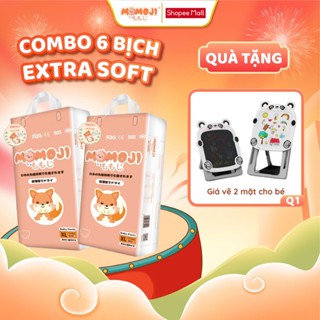   Quà tặng hấp dẫn  Combo 6 Bịch Bỉm Momoji Siêu thấm hút NB64 S60 M56 L54 XL50 XXL48 