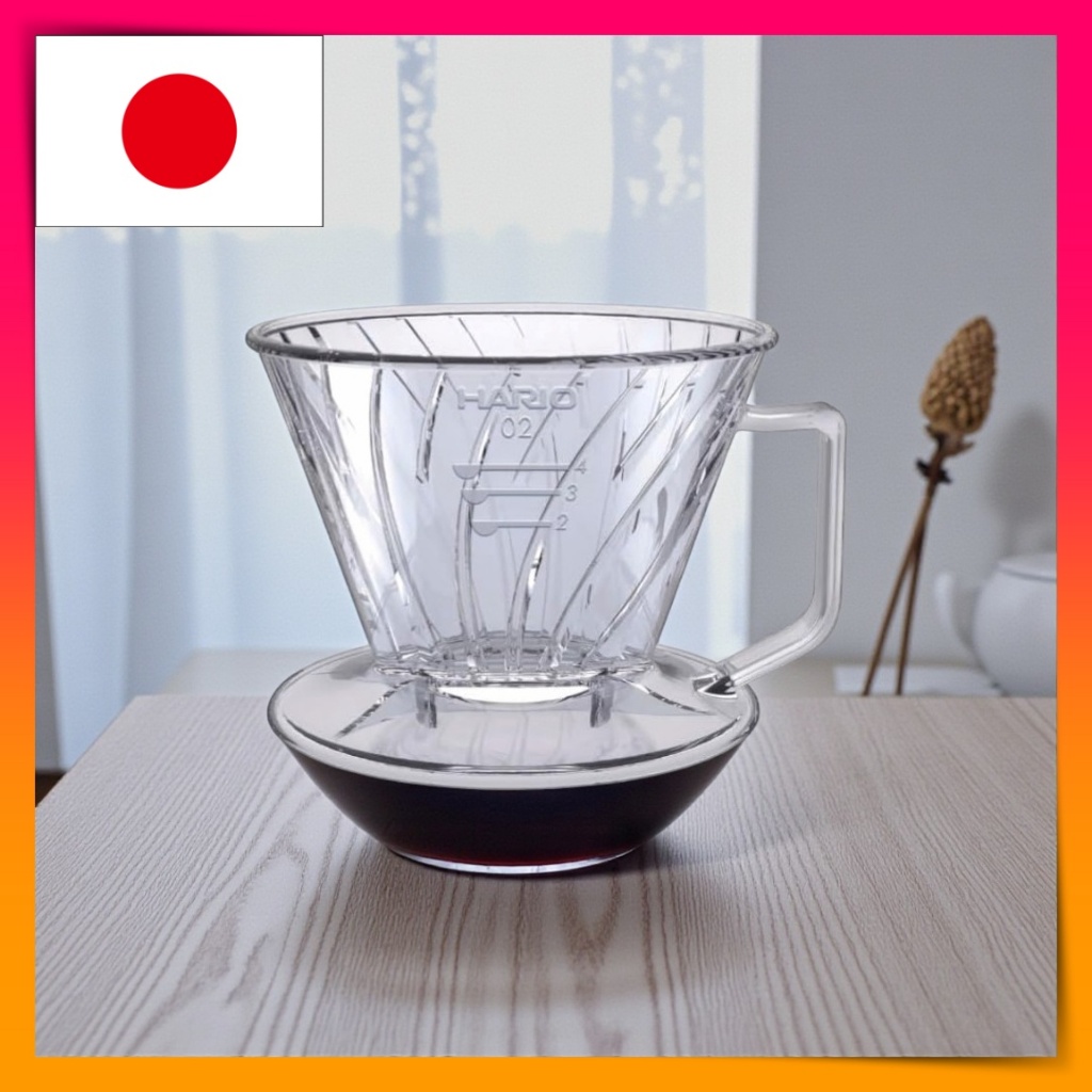 HARIO Pegasus Dripper Series - Clear Hand Drip Coffee Maker (1-4 Cups, 2-4 Cups, 4-7 Cups) - Japanes