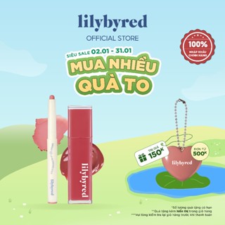  Combo Son Kem Bóng Lì Bloody Liar Coating Tint 4g + Kẻ Viền Môi Smiley Lip Blending Stick 0.8g LILYBYRED 