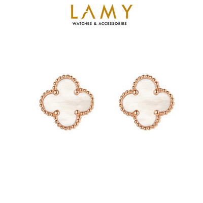 Khuyên tai nữ LAMY Four Leaf Clover Mother of Pearl Earrings Gold 3281