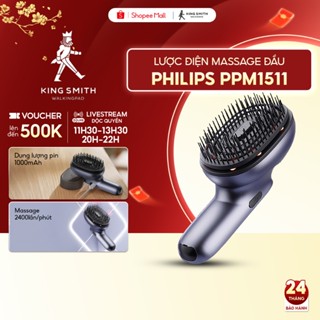  Lược điện massage đầu Philips PPM1511 - 2 mức độ rung - Giúp dưỡng chất thẩm thấu - Giảm stress 