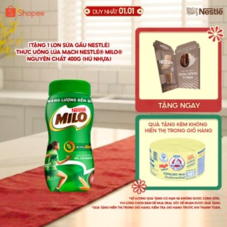   Tặng 1 Lon sữa gấu Nestlé  Thức uống lúa mạch Nestlé® MILO® Nguyên chất 400g  hũ nhựa  