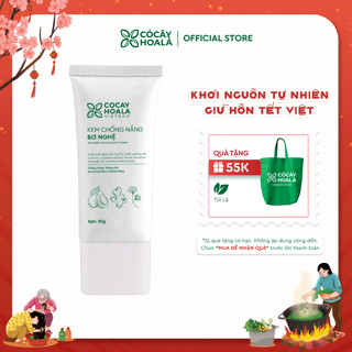  Kem Chống Nắng Bơ Nghệ Cỏ Cây Hoa Lá - Kiềm dầu Nâng tông Ngăn ánh sáng xanh điện thoại Dung tích 30ml 