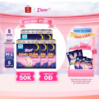   V  Diana Băng Quần Beauty Hip size S-M & M-L & L-XL  5 chiếc gói  