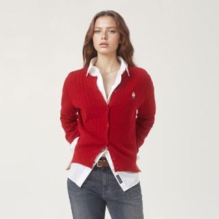  Áo Cardigan WHO.A.U Steve High Gauge Cotton Cable Cardigan_WHCKG2325F 