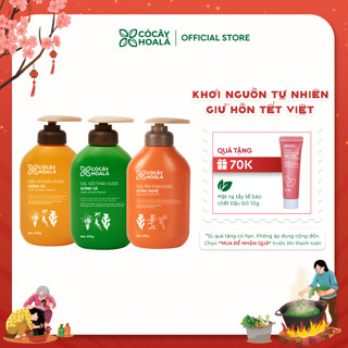   COMBO DỊU NHẸ BÊN MẸ  Combo Dầu Gội Xả Gừng Sả Sữa Tắm Gừng Nghệ Cỏ Cây Hoa Lá VIETNAM 