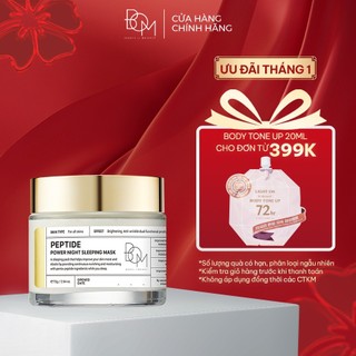  Mặt Nạ Ngủ Ban Đêm Làm Sáng Làm Mờ Nếp Nhăn BOM Peptide Power Night Sleeping Mask - 75g 