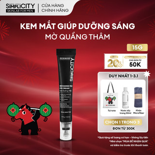  Kem mắt cho nam dưỡng sáng ngừa quầng thâm nếp nhăn Men Stay Simplicity Recharge Pro15g 