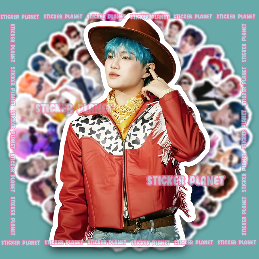 Sticker Captain Boy Cừu có cánh fc anh trai say hi trang trí mũ bảo hiểm,guitar,ukulele,điện thoại,s