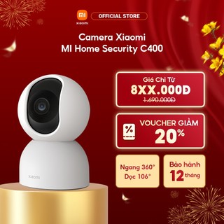  Camera Xiaomi MI Home Security C400 | Bảo mật thông minh | Độ rõ nét 2,5K 4MP | Xoay 360° | Wifi 2.4GHz 5GHz | Quay đêm 
