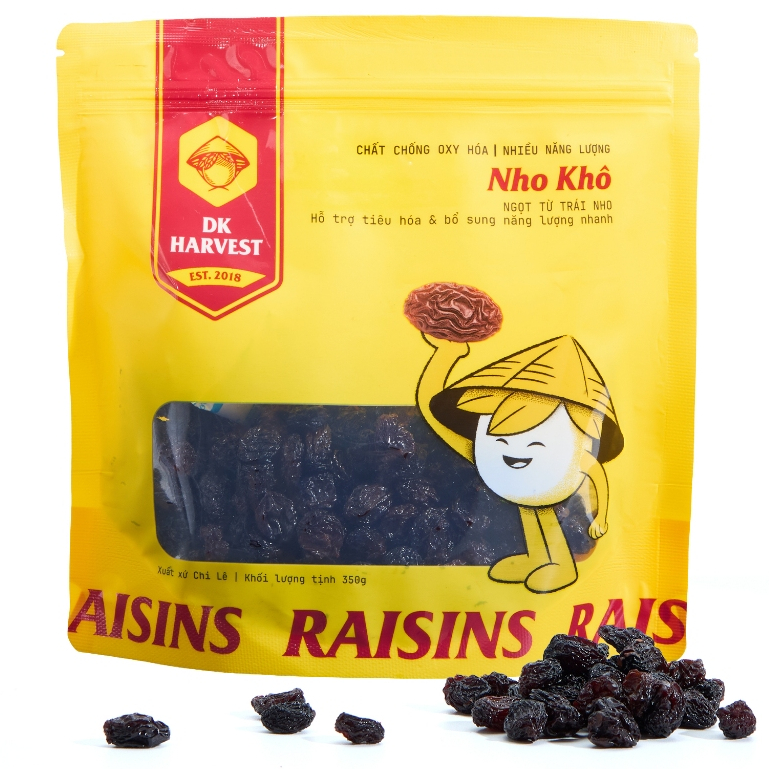 Nho Sấy Khô DK Harvest Túi 350g Nhập Khẩu Chile - Hạn Sử Dụng 12 Tháng