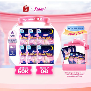   Combo 6  Băng quần Diana Beauty Hip size ML 5 miếng  EXSH  