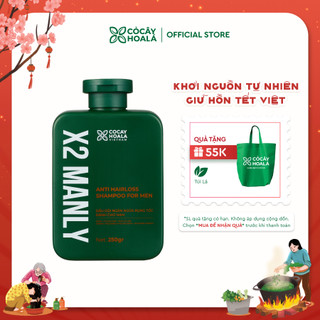  Dầu Gội Thảo Dược Cỏ Cây Hoa Lá Dành Cho Nam X2 Manly 250g Ngăn Ngừa Rụng Tóc 