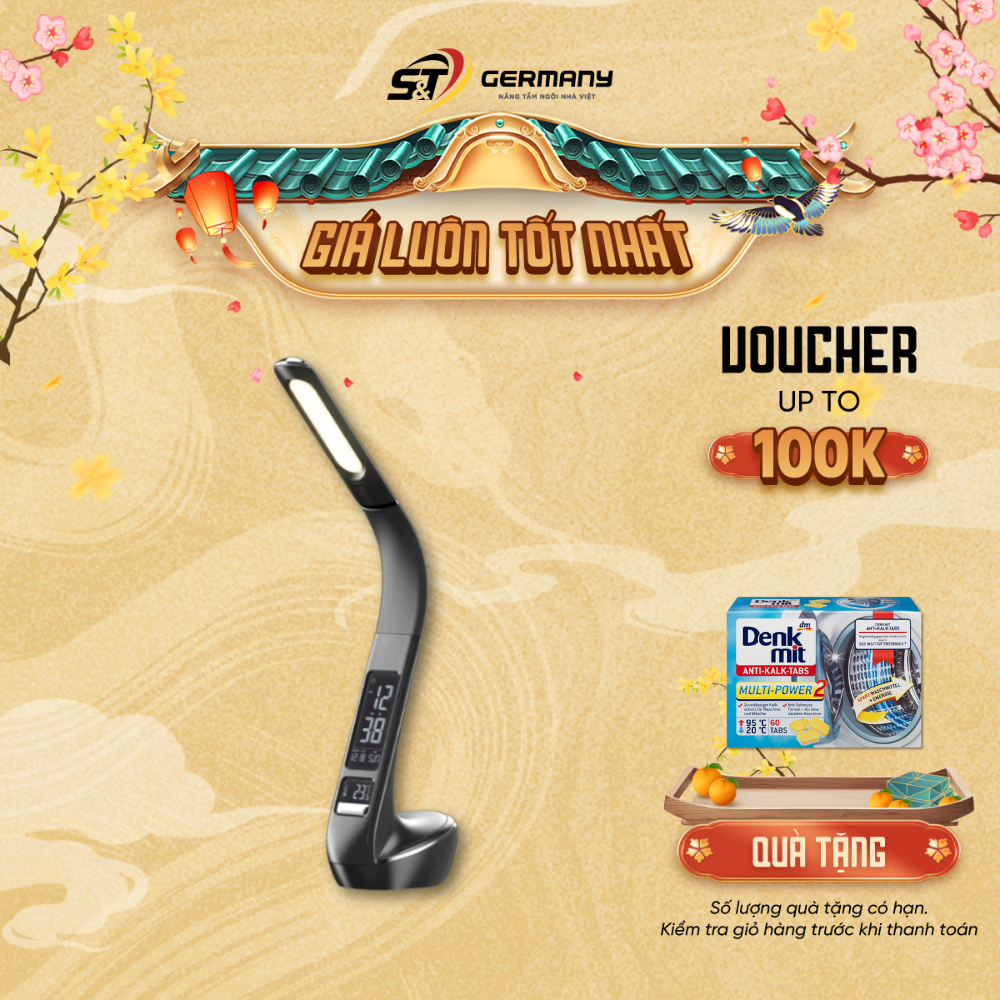 HCM Đèn học chống cận WILIT U8 màu đen cao cấp GermanySnT 560030