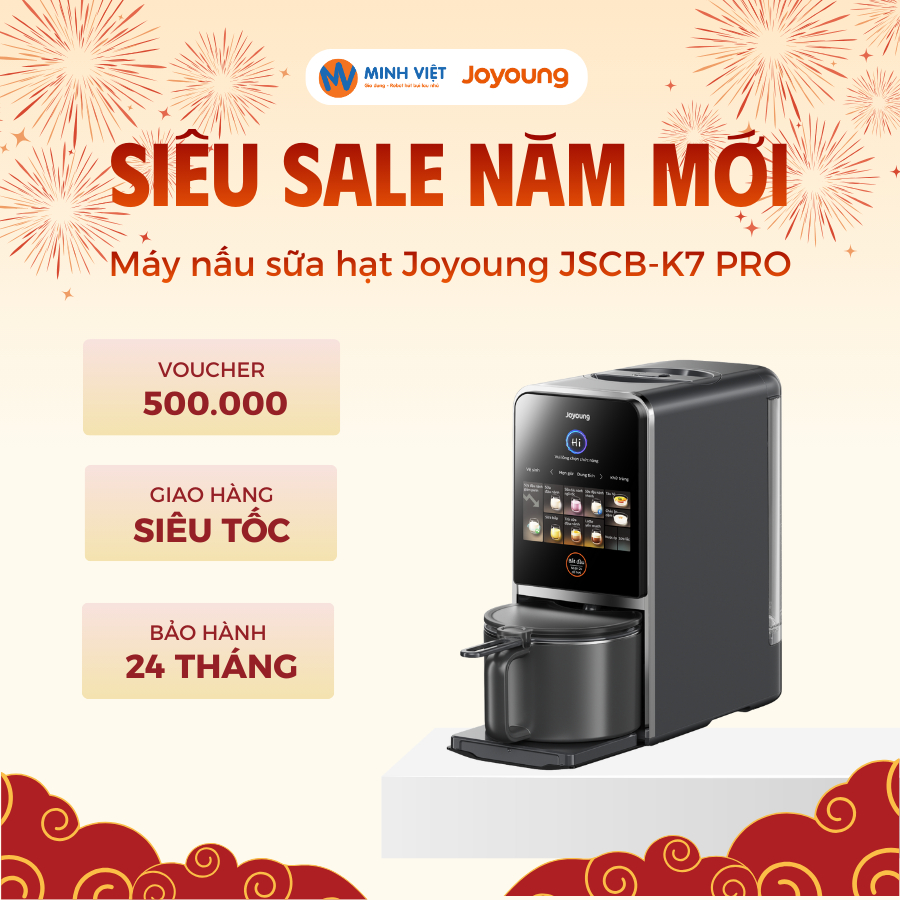 Máy nấu sữa hạt làm sạch tự động Joyoung JSCB-K7 PRO - Minh Việt