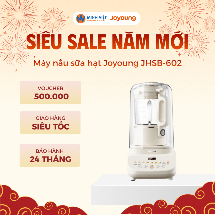 Máy nấu sữa hạt chống ồn Joyoung JHSB-602 - Bảo hành 24 tháng - Minh Việt