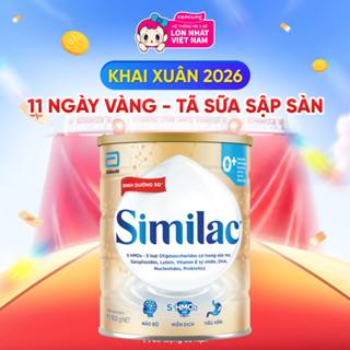  Sữa Similac 0+ 850g  0-12 tháng   Bao bì cũ: Similac Số 1 900g  0-6 tháng  - Giao bao bì ngẫu nhiên  
