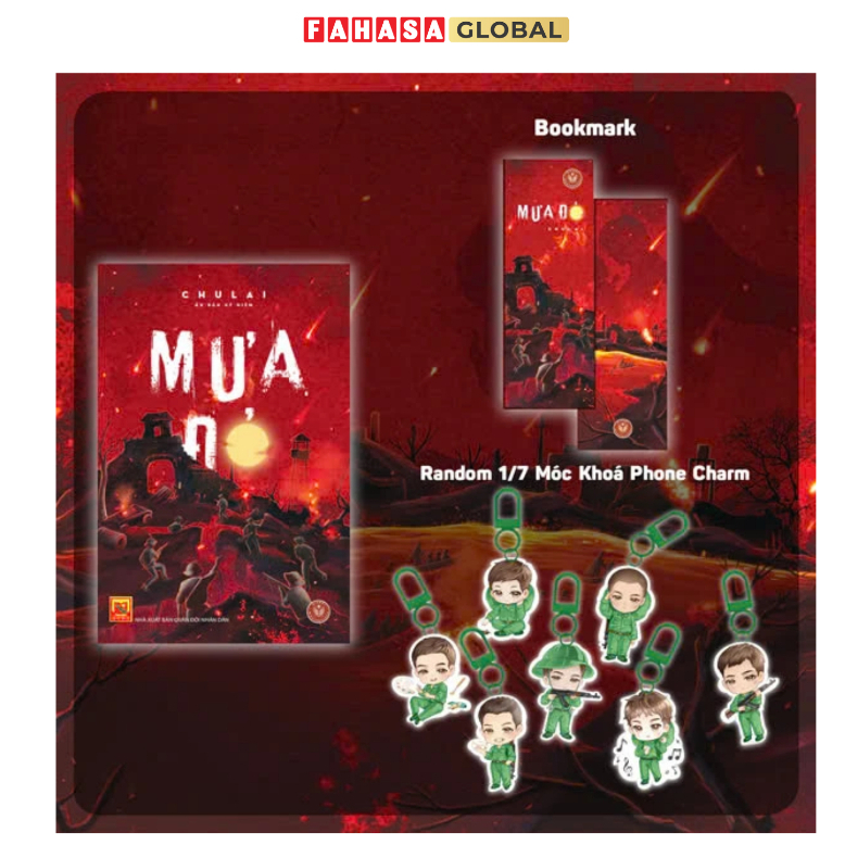 Sách Mưa Đỏ - Bản Thường , Ấn Bản Đặc Biệt Bìa Cứng Kèm Hộp (Bộ/Lẻ 2 Cuốn)