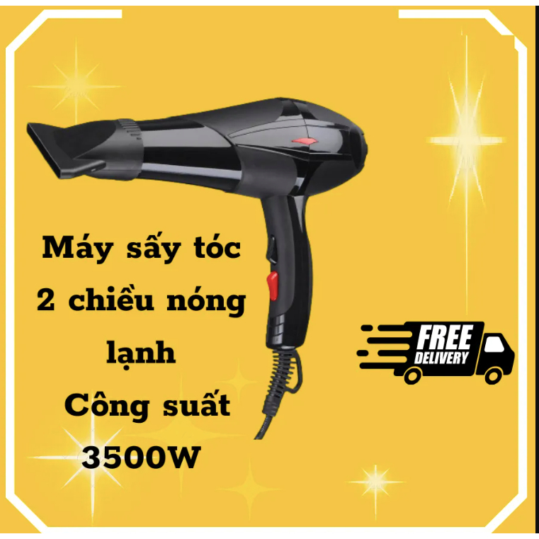 Máy Sấy Tóc 2 Chiều Nóng Lạnh Công Suất Lớn 3500W. Máy sấy tóc công suất lớn (Bảo hành lỗi 1 đổi 1)