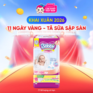  Miếng lót Bobby fresh Newborn 1   Dưới 5 kg 108 miếng  - concung 