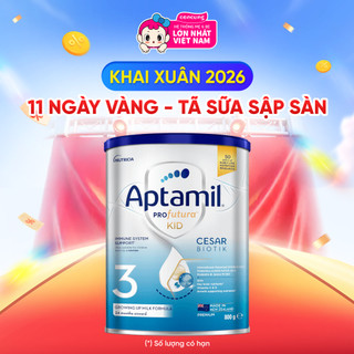  Sữa Aptamil Profutura Kid Cesarbiotik 3 Growing Up Milk Formula 800G dành cho bé trên 2 tuổi 