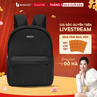  Balo thời trang nam nữ BAMOZO phù hợp đi học đi làm phong cách Hàn quốc chống nước đựng vừa laptop 15.6inch_BL04 