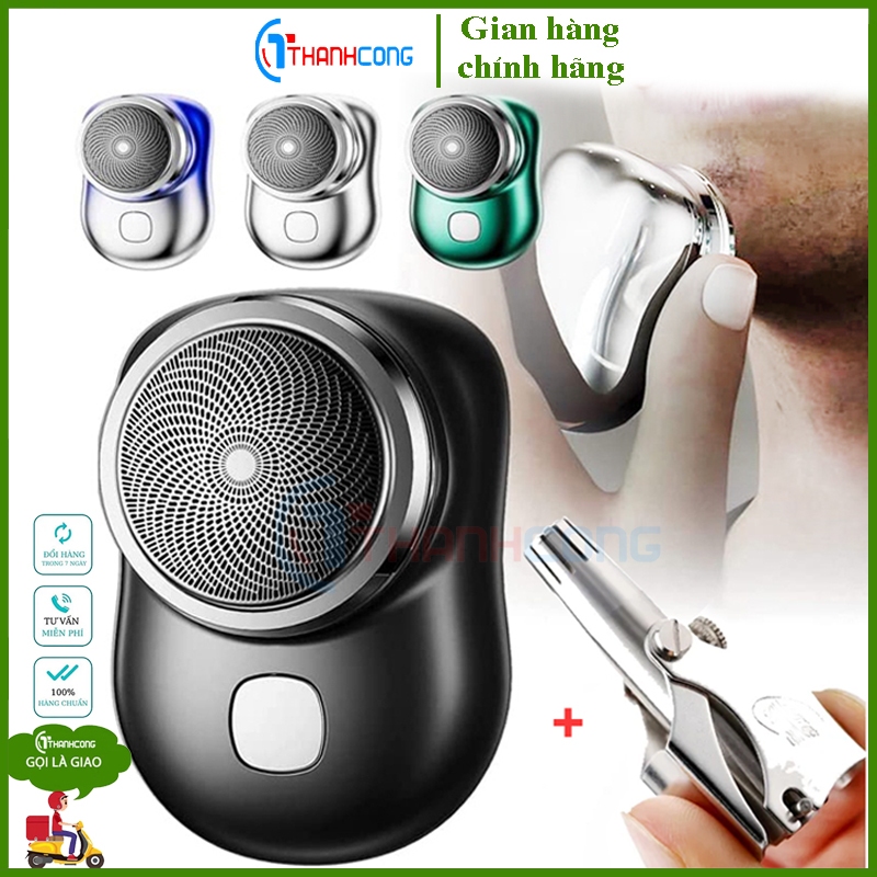 [FREESHIP] Combo 2 Một Máy Cạo Râu Nam Mini Bỏ Túi Sạc Pin,Một Dụng cụ cắt tỉa lông mũi tiện lợi Skmei