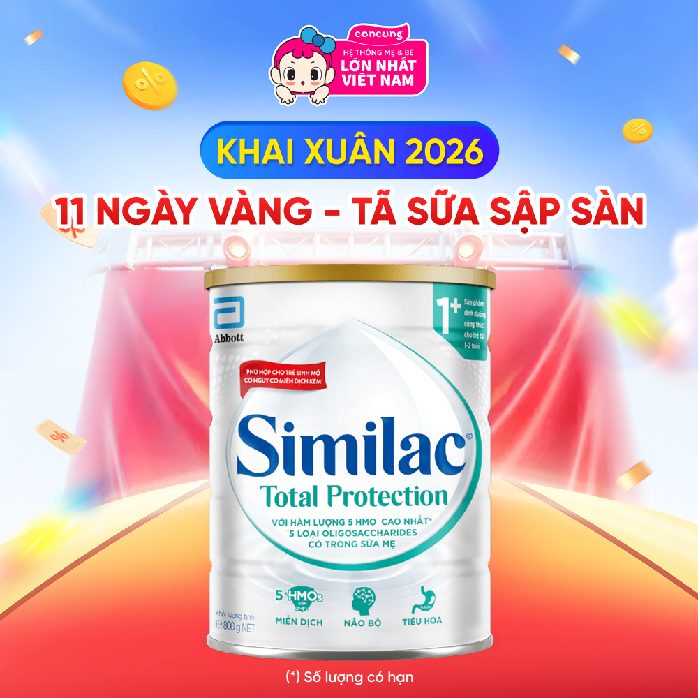  Sữa Similac Total Protection 3  5 HMO+  900g  1 - 2 tuổi  