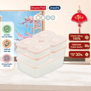  Bộ 7 hộp thực phẩm trữ đông thực phẩm Hokkaido Inochi 290ml  4 hộp  900ml  2 hộp  3600ml - Đa dạng màu sắc 