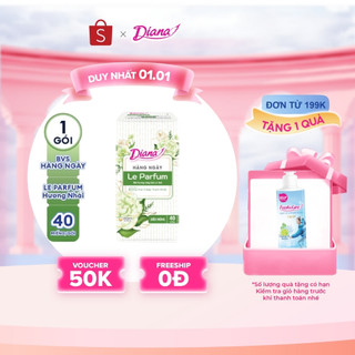   MỚI RA MẮT  Băng vệ sinh Diana hằng ngày Le Parfum hương nhài Ả Rập thanh khiết 40 miếng 
