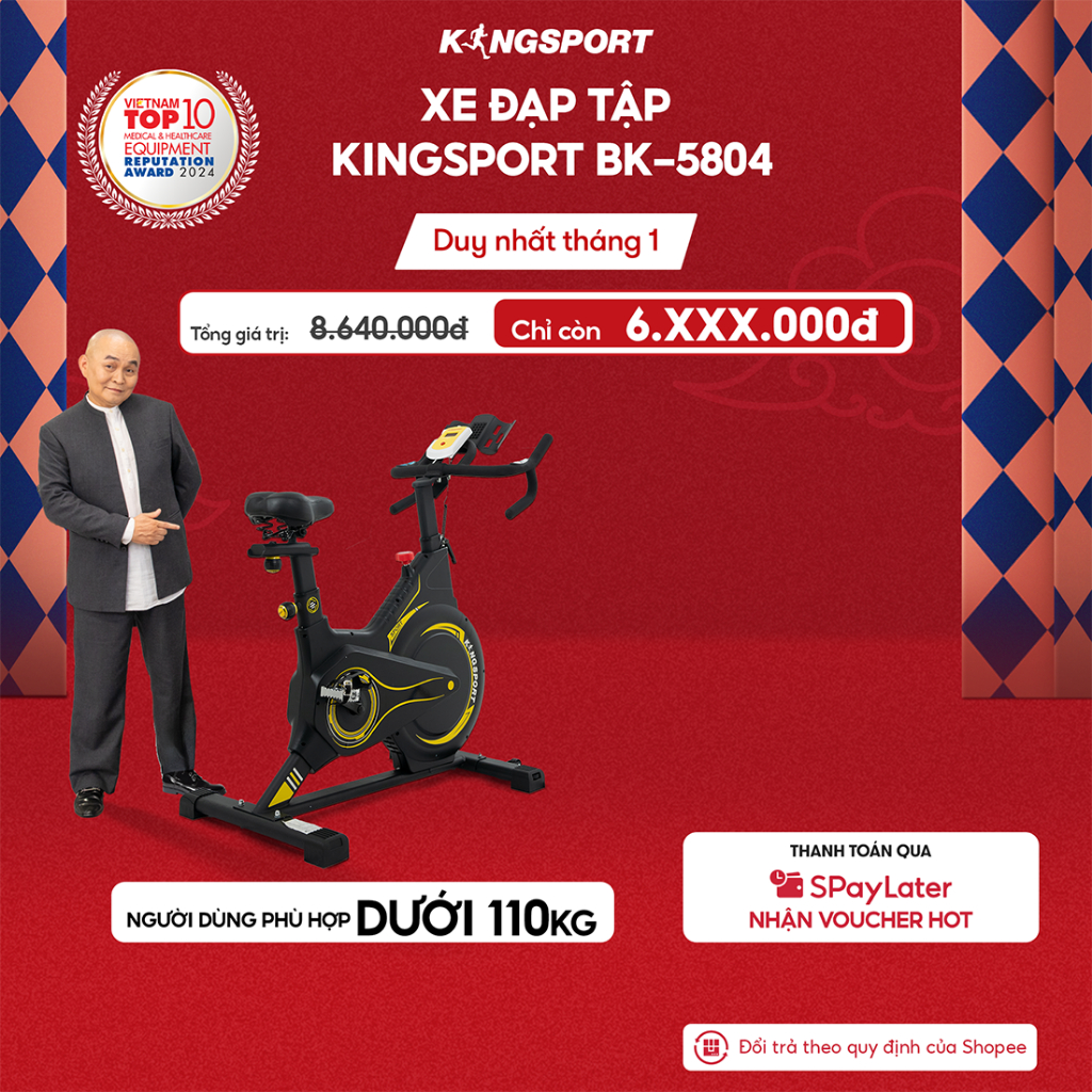 Kingsport BK-5804 - Xe đạp tập kháng lực từ tính