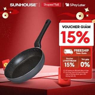  Chảo chống dính KHÔNG TỪ Sunhouse CT Plus - Đường kính: 18-20-22-24-26-28-30cm - KHÔNG DÙNG ĐƯỢC TRÊN BẾP TỪ 