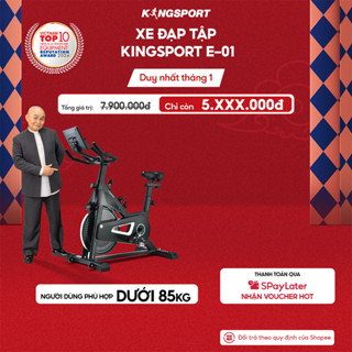  Xe đạp tập KINGSPORT Active E-01 thiết kế kháng lực từ tính êm ái có đồng hồ đo lường chỉ số 
