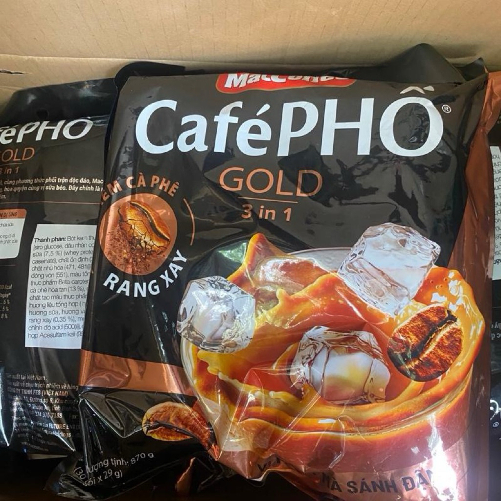 COMBO 10 BỊCH CÀ PHÊ PHỐ GOLD - TỔNG 300 GÓI CÀ PHÊ