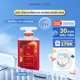  Sữa Tắm Nữ Hương Nước Hoa Svanor 500ML Lưu Hương Lâu Quyến Rũ Dưỡng Da Mềm Mịn An Toàn Cho Da 