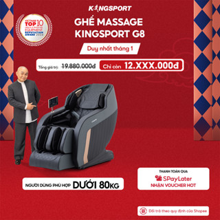  Ghế massage toàn thân KINGSPORT G8 công nghệ làm ấm Warmtech túi khí toàn thân massage nhiều cấp 