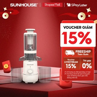  Máy ép chậm Sunhouse SHD5515 - Dung tích 600ml - Làm được kem lưỡi cắt vượt trội - Ống tiếp nguyên liệu lớn 108mm 