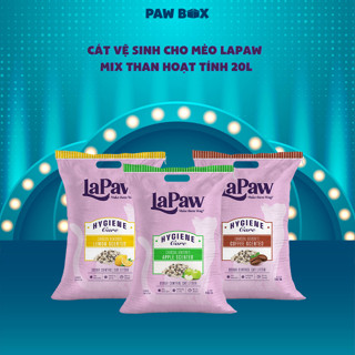  Cát vệ sinh cho mèo laPaw than hoạt tính siêu khử mùi và kháng khuẩn vón cục tốt thơm lâu 20L 