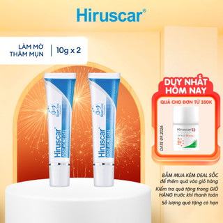  Bộ 2 gel chăm sóc sẹo mụn và mụn thâm Hiruscar Post Acne 10g 